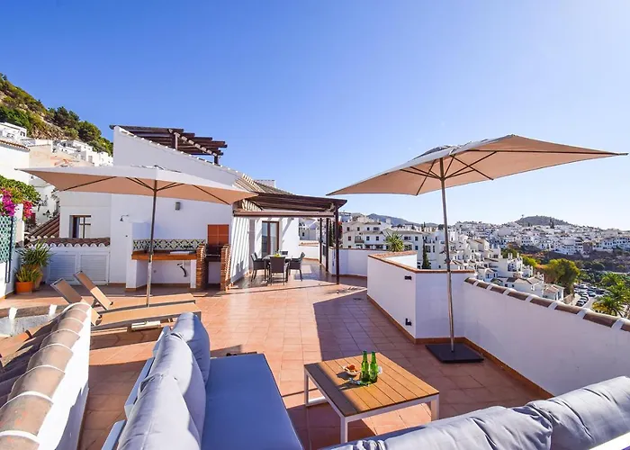Penthouse 17A, Frigiliana 2 Bedroom, Pool, Large Terrace And Amazing Views In The Center Of Frigiliana Hansonholiday Rentals